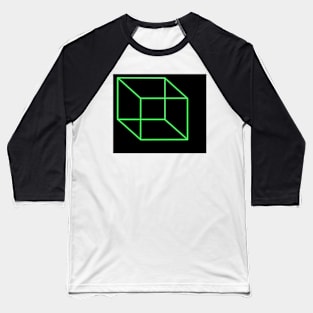Green Cube LED Light Baseball T-Shirt
